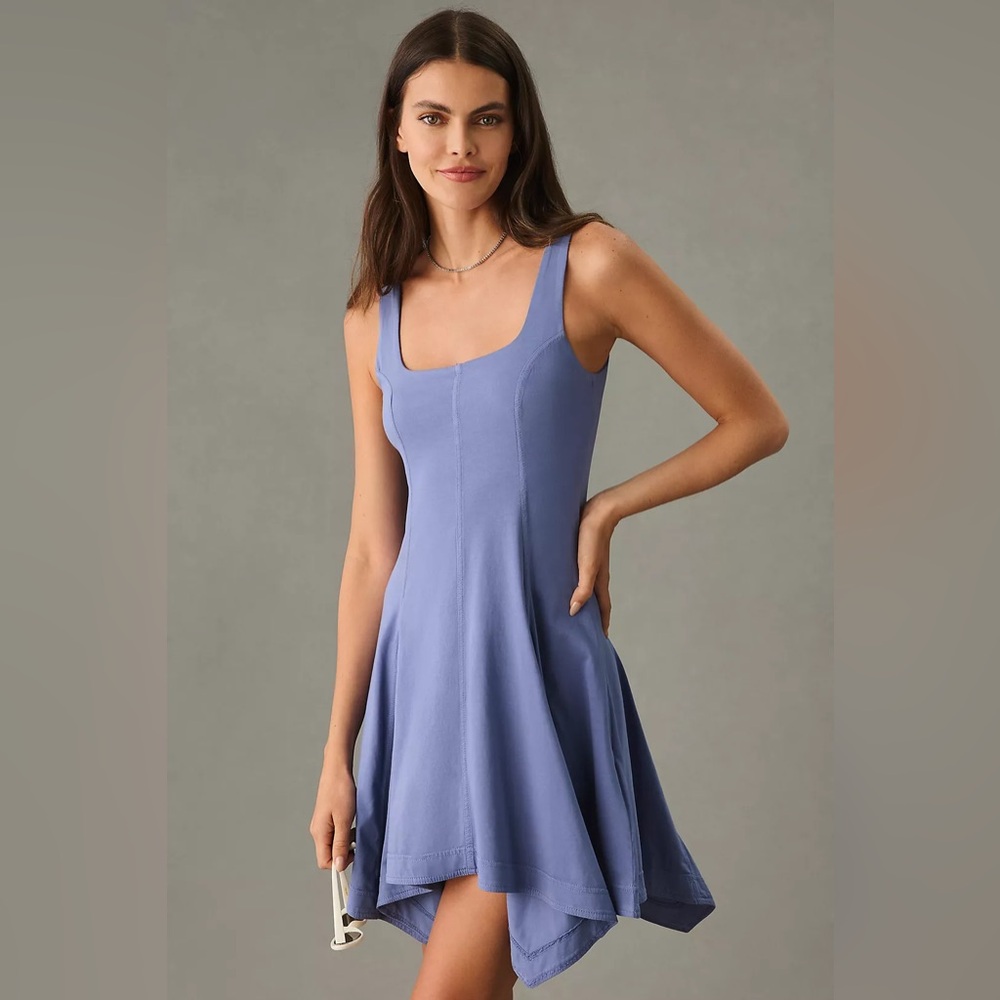 Lavender Scoop Neck Mini Dress